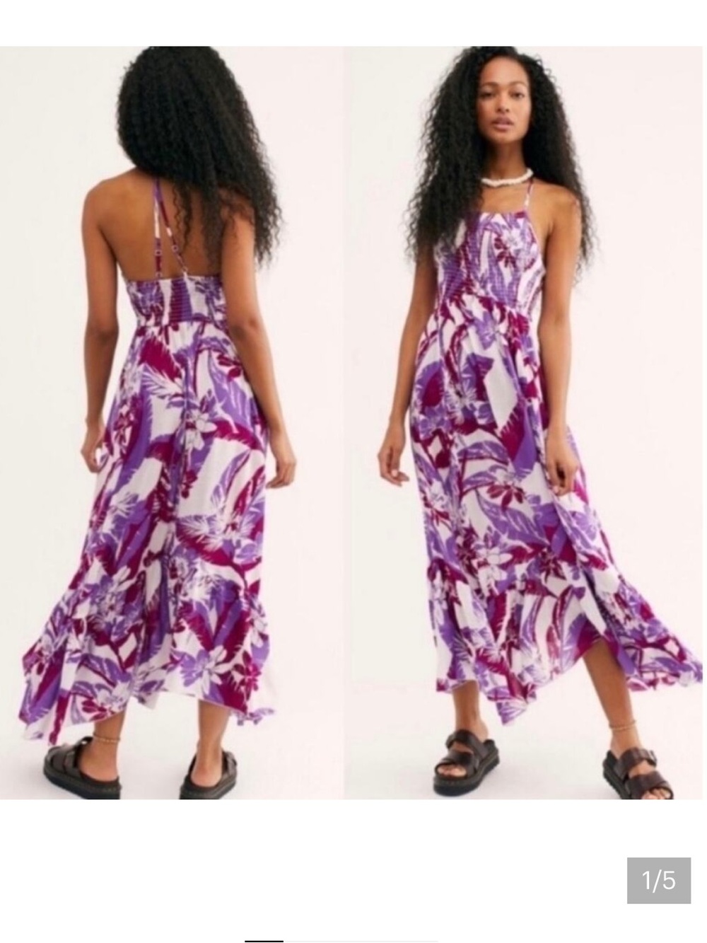 Free People Intimately Heat Wave Maxi Dress Size Large - Picture 2 of 12